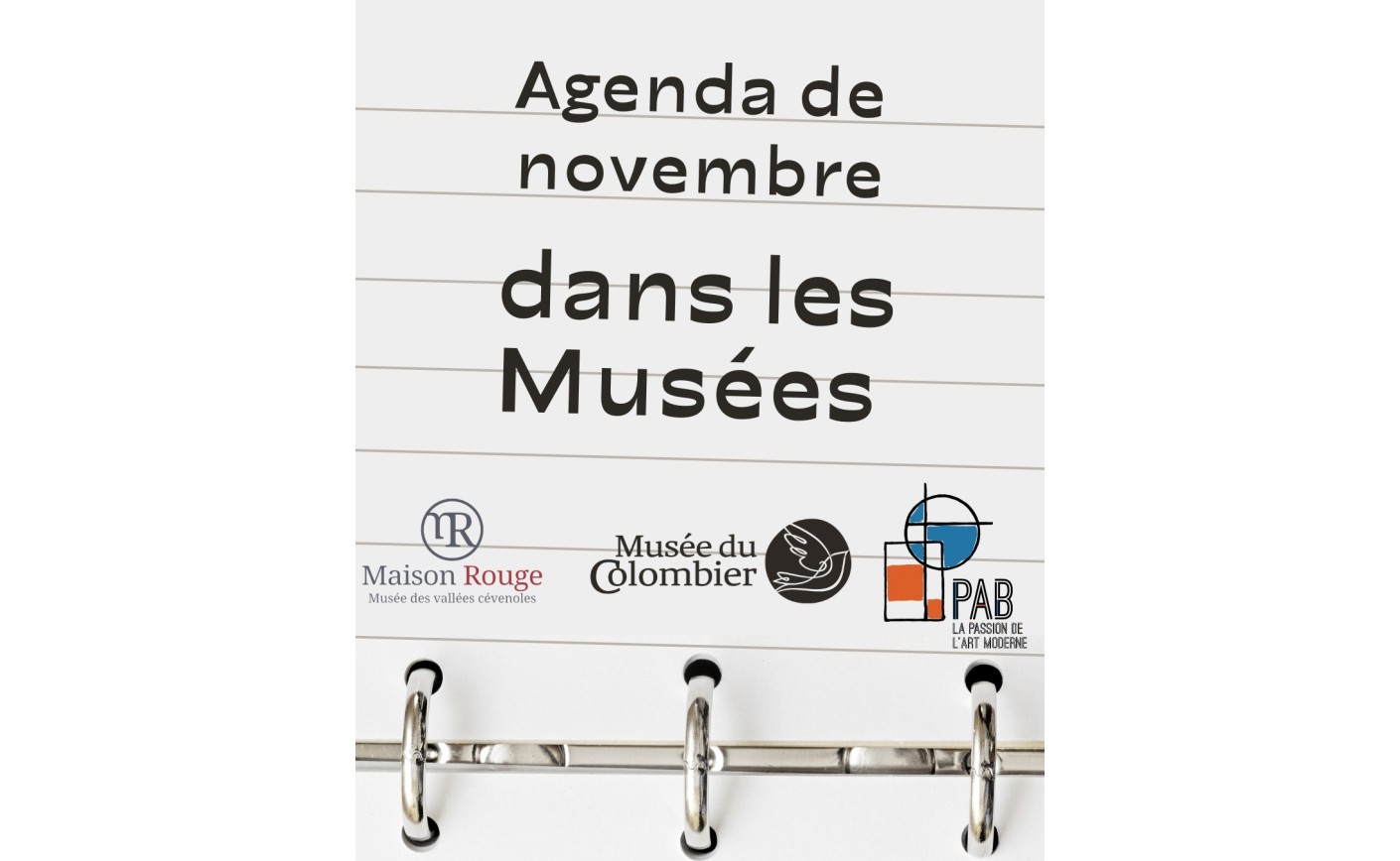 L'agenda de Novembre dans les Musées