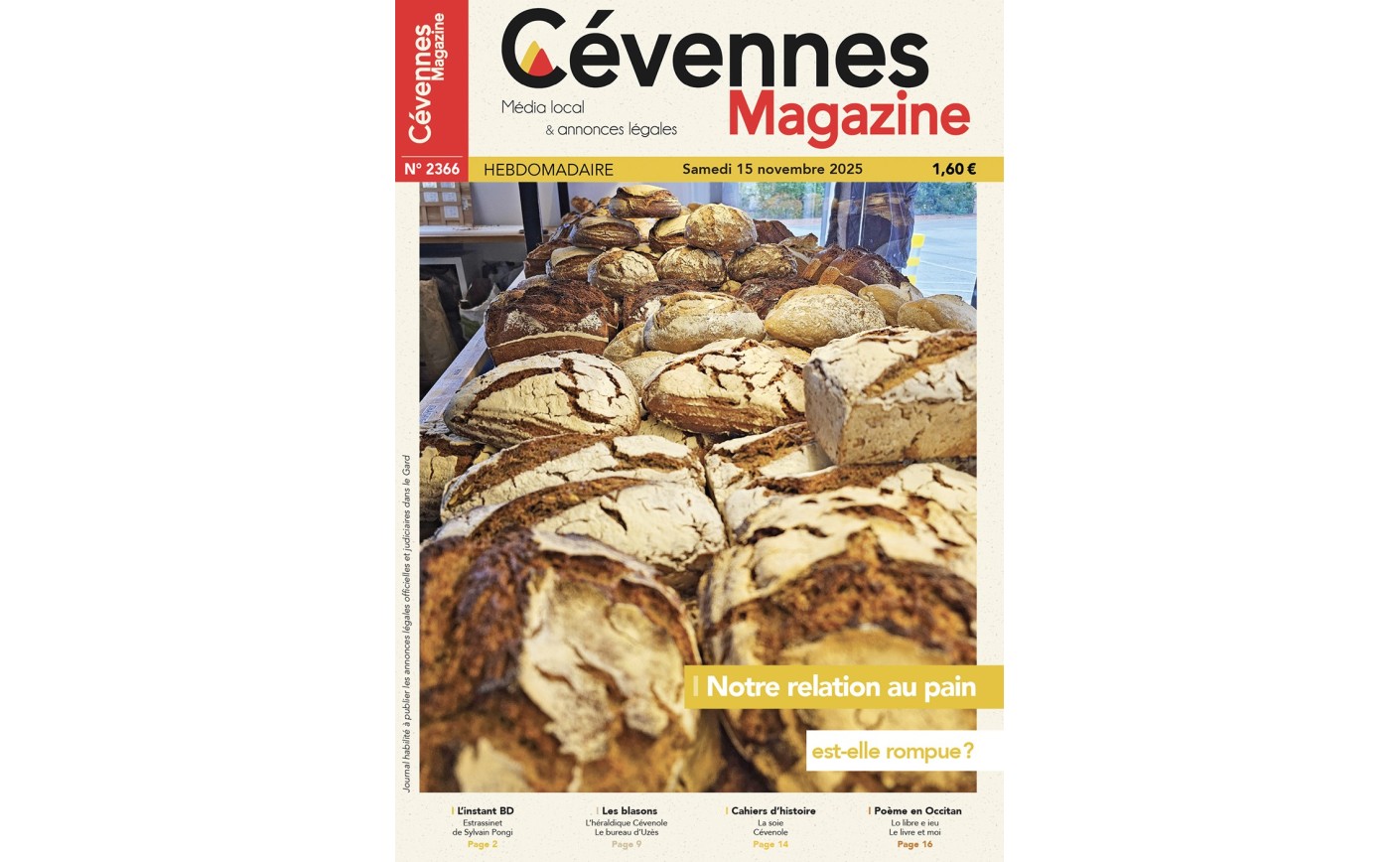 SOMMAIRE N° 2366 du samedi 15 novembre 2025