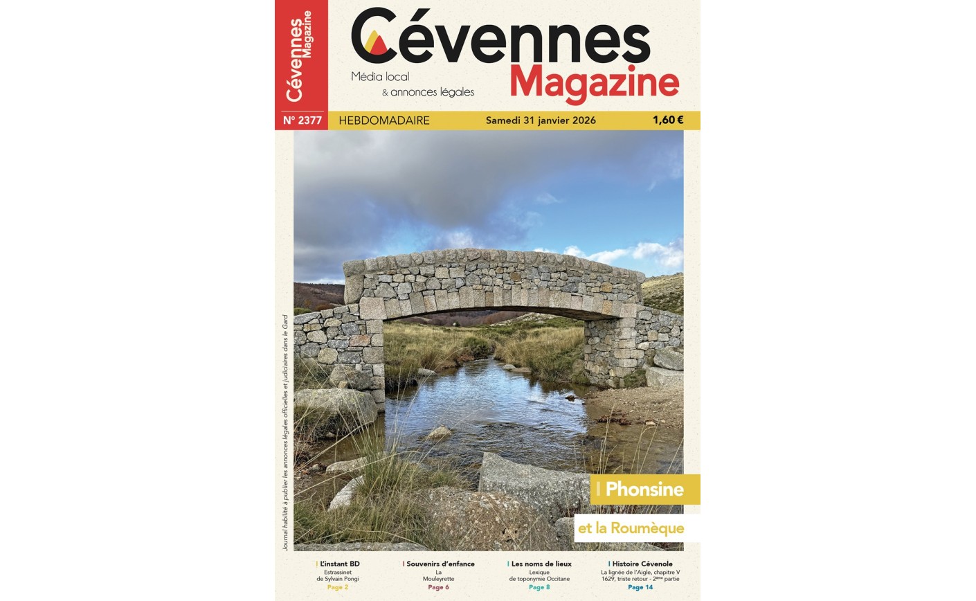 SOMMAIRE N° 2377 du samedi 31 janvier 2026