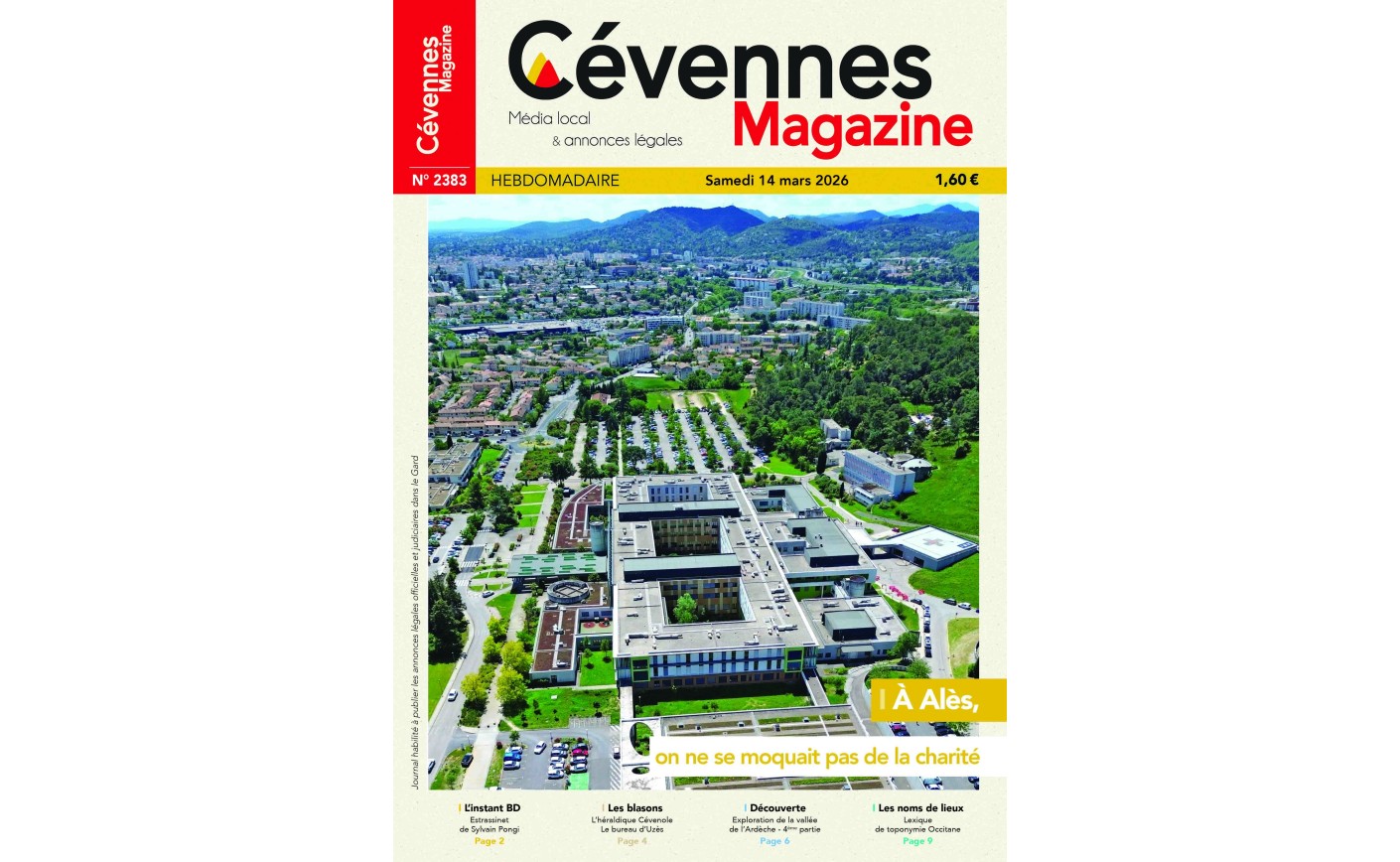 SOMMAIRE N° 2383 du samedi 14 mars 2026