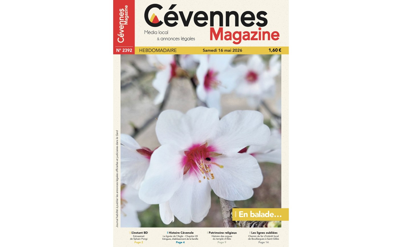 SOMMAIRE N° 2392 du samedi 16 mai 2026