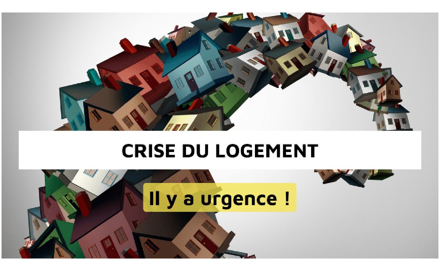Crise du logement, conférence à Mons.