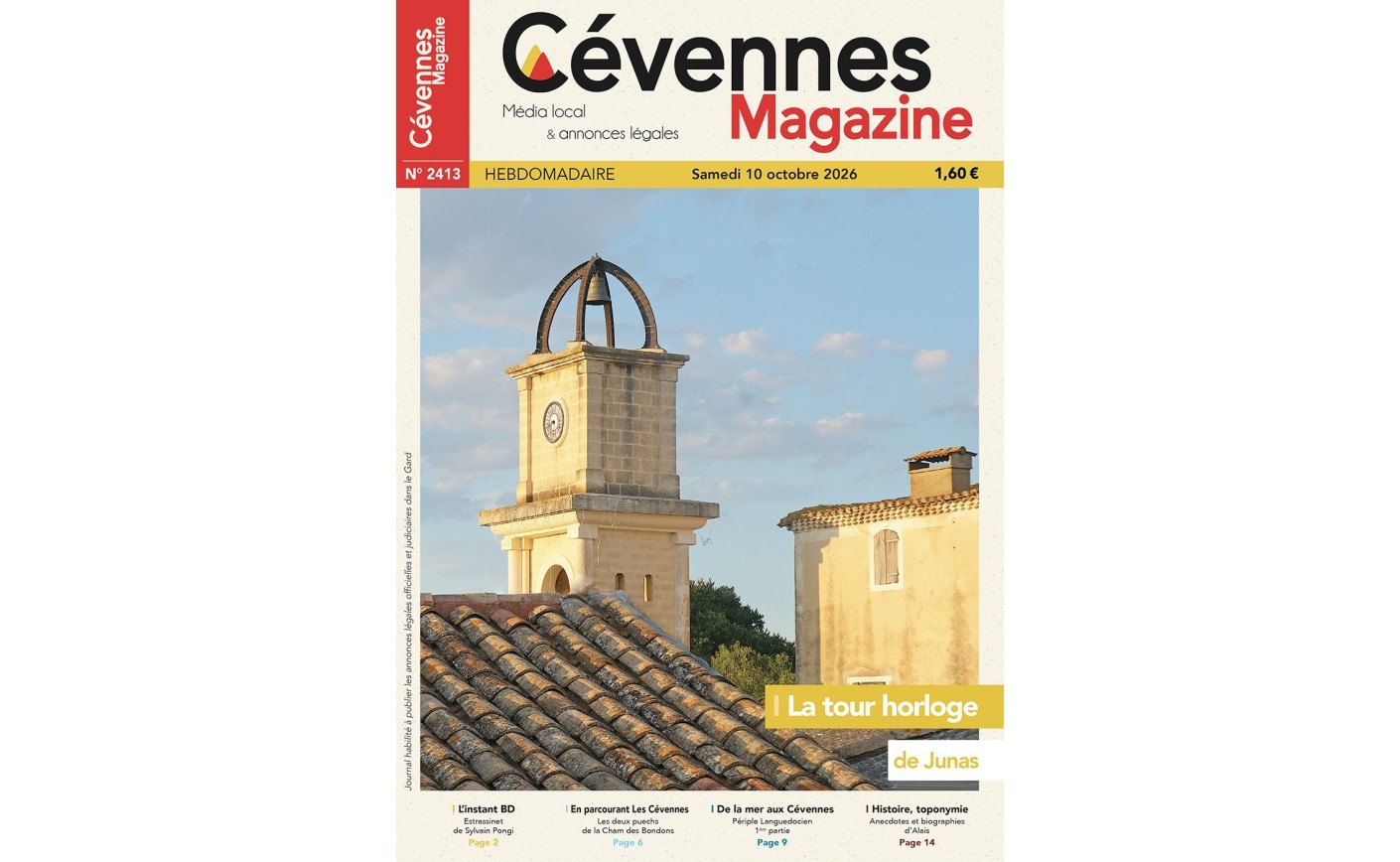 SOMMAIRE N° 2413 du samedi 10 octobre 2026