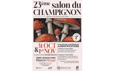 Samedi 31 Octobre et Dimanche 1er Novembre 2026 Le 23ème SALON DU CHAMPIGNON