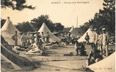 Le camp d’internement de Saint-Nicolas, à Sainte-Anastasie dans le Gard en 1940