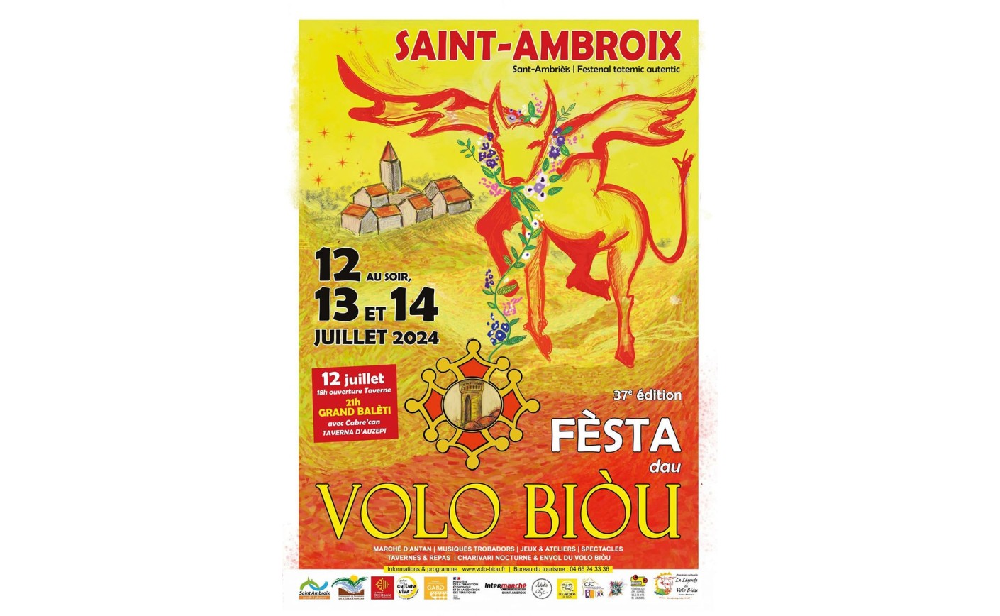 FESTA DAU VOLO BIÒU à Saint-Ambroix les 12,13 & 14 juillet 