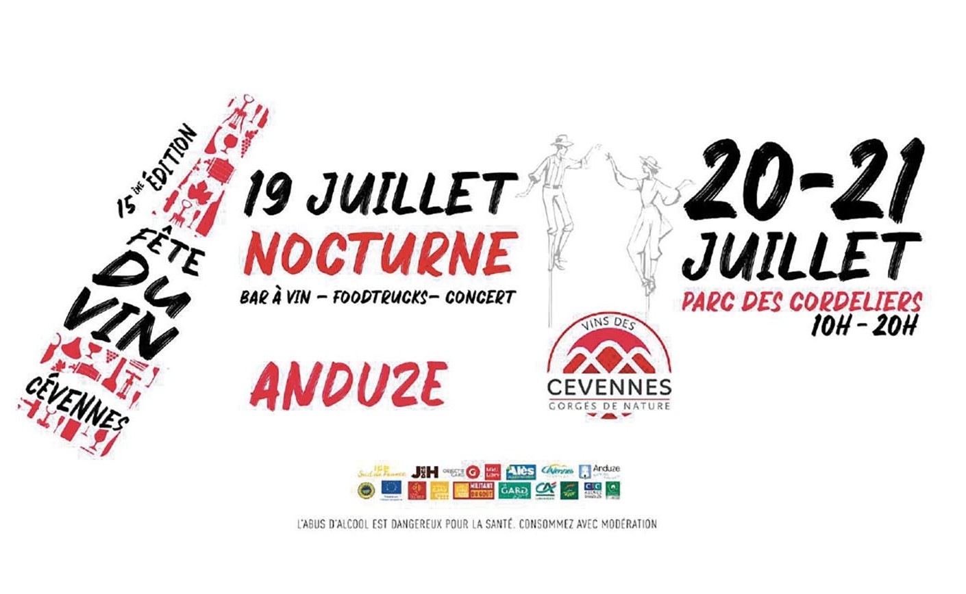 FÊTE DU VIN IGP ANDUZE les 19, 20 & 21 juillet 