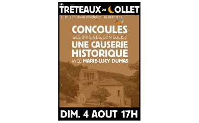 CONCOULES ses originies, son église, une causerie historique - 4 août 