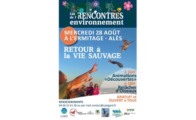 Les rencontres de l'environnement "Retour à la vie Sauvage" - Mercredi 28 août