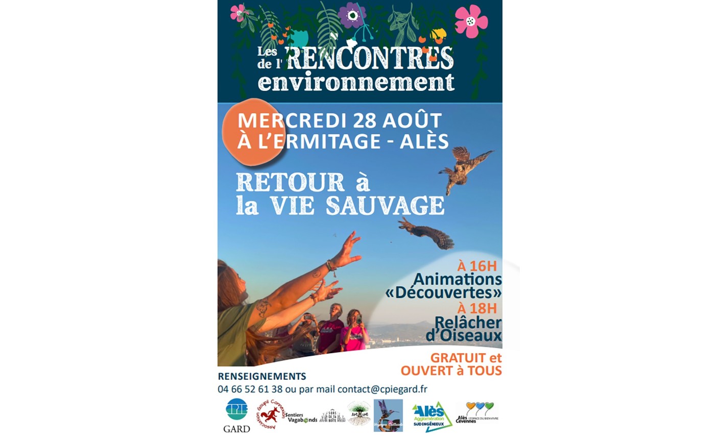 Les rencontres de l'environnement "Retour à la vie Sauvage" - Mercredi 28 août