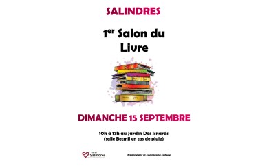 SALON DU LIVRE – SALINDRES 15/09/2024