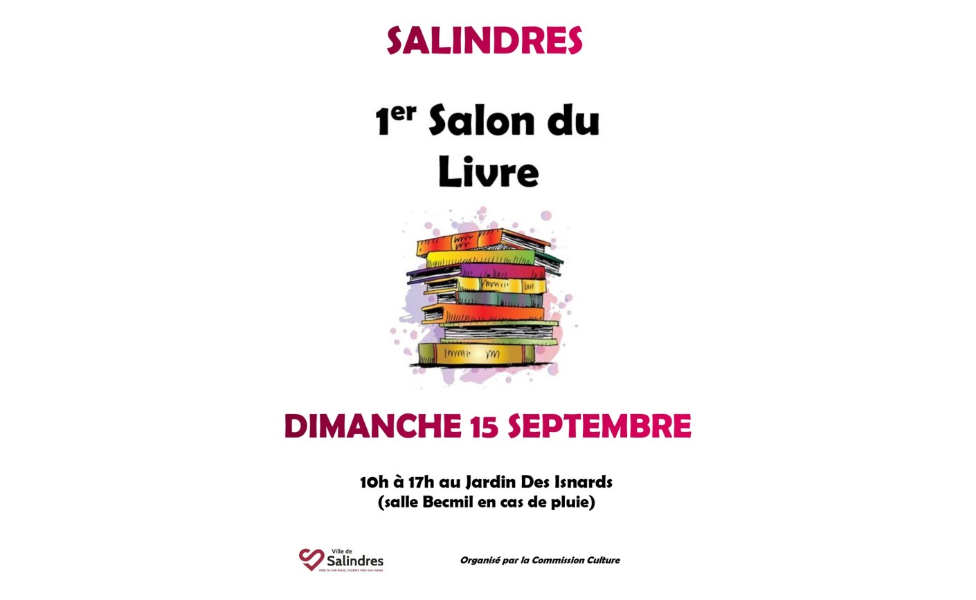 SALON DU LIVRE – SALINDRES 15/09/2024