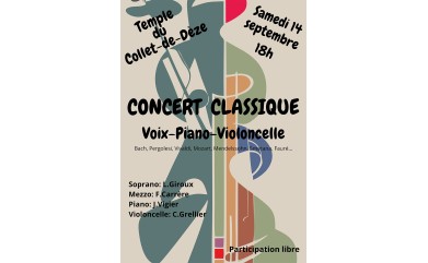 Concert classique - Voix - Piano - Violoncelle