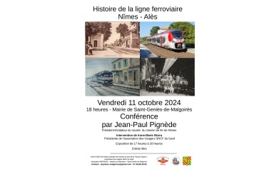 Histoire de la ligne ferroviaire Nîmes - Alès à SAINT GENIÈS DE MALGOIRÈS