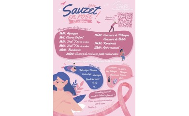 Sauzet en rose le 12 octobre 2024 à Sauzet