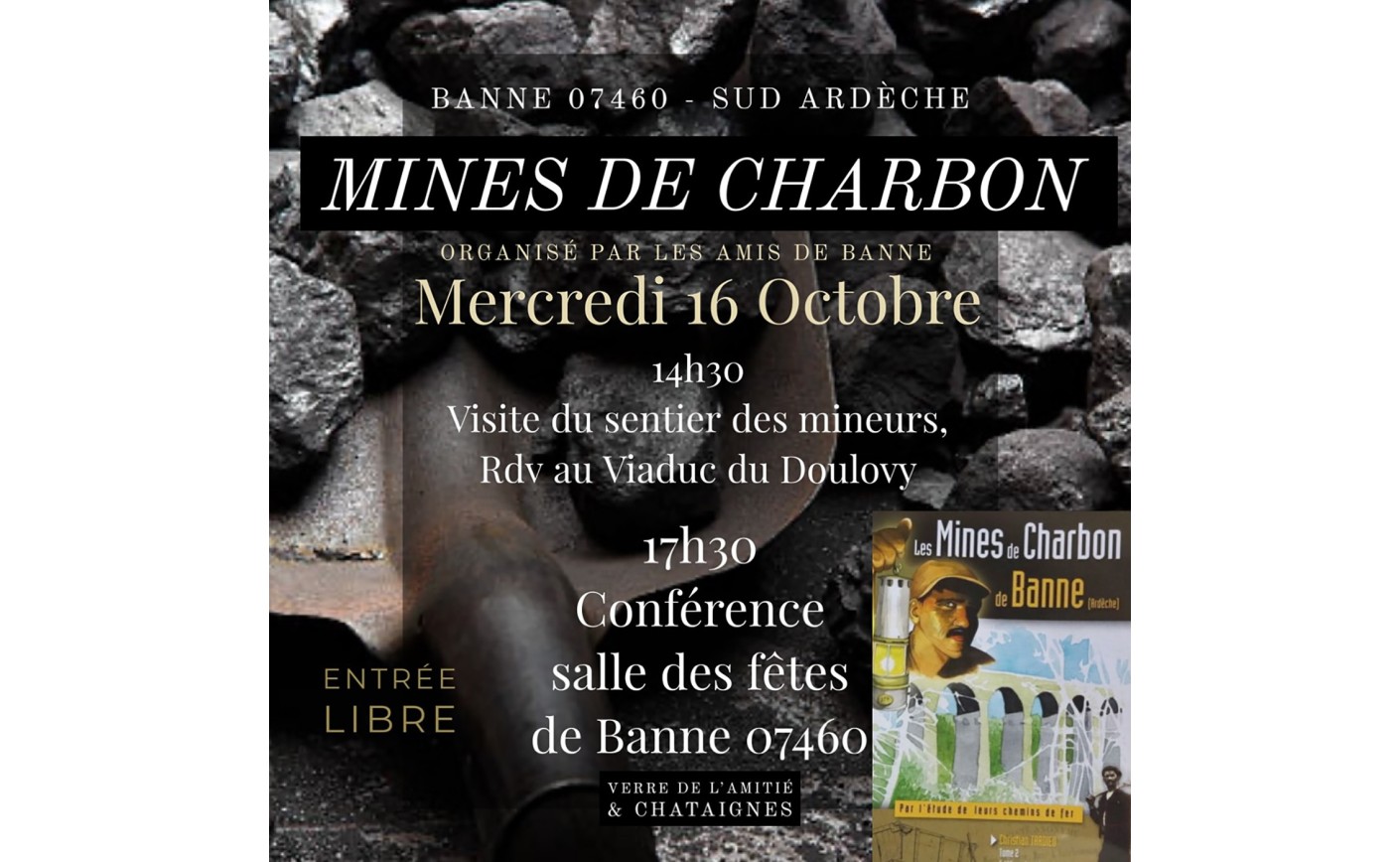 Conférence Mines le mercredi 16 octobre à BANNE 