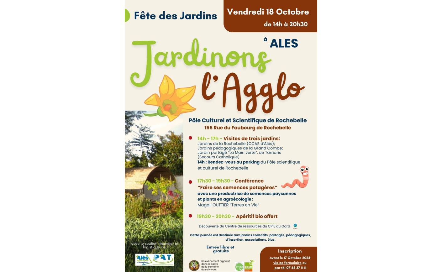 Jardinons l'Agglo ! Vendredi 18 octobre