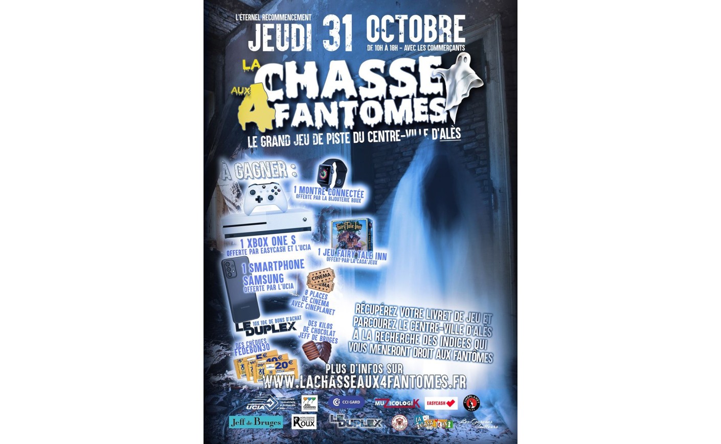 LA CHASSE AUX FANTOMES à ALÈS le jeudi 31octobre