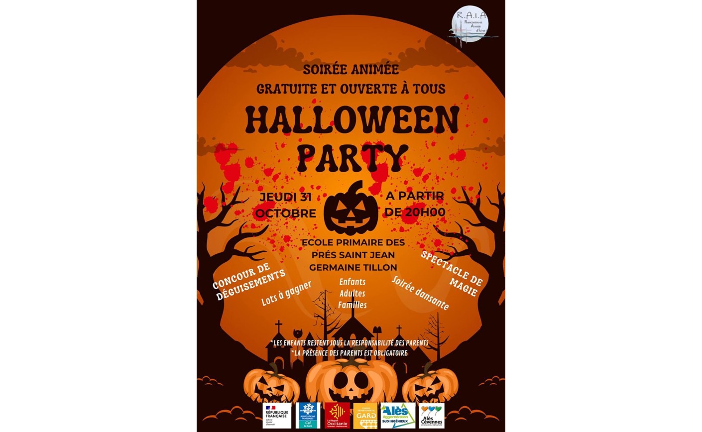 HALLOWEEN PARTY le jeudi 31 octobre à Alès 