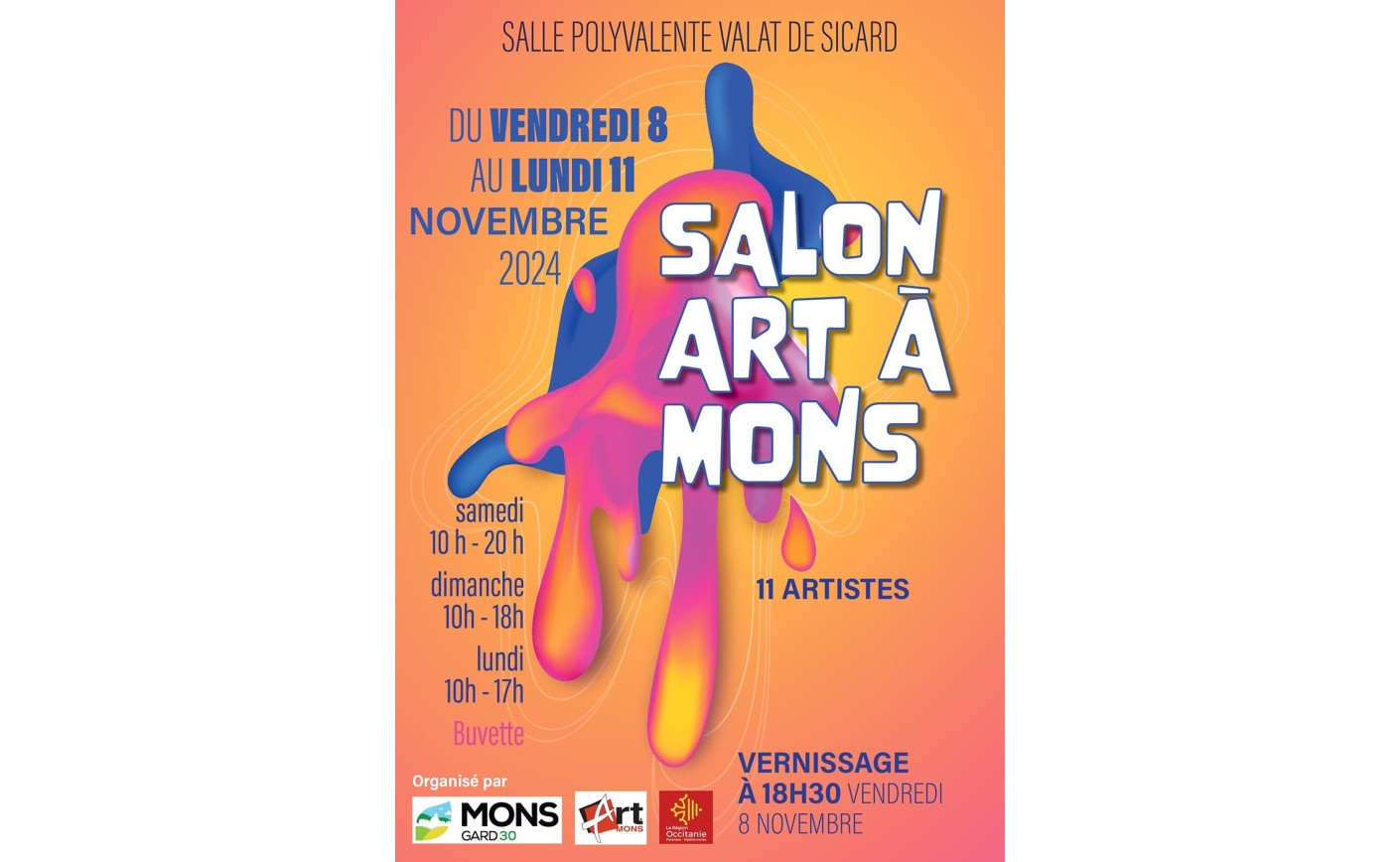 SALON D'ART A MONS du 8 AU 11 NOVEMBRE 