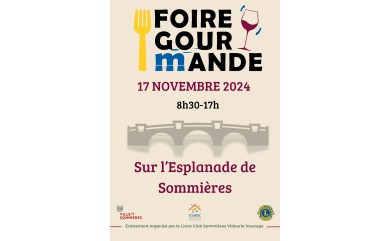 Deuxième édition de la Foire Gourmande et Artisanale de Sommières le 17 Novembre 2024