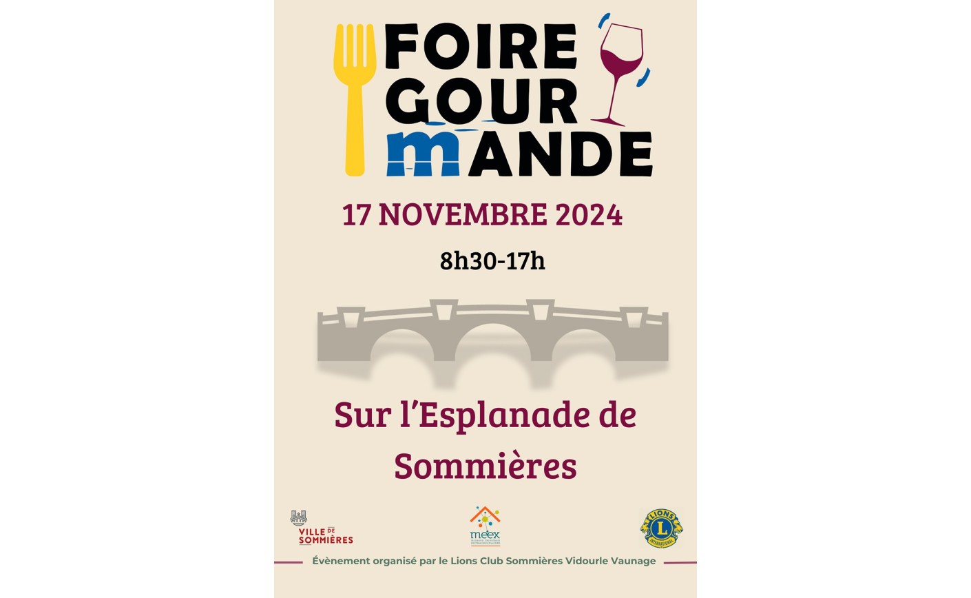 Deuxième édition de la Foire Gourmande et Artisanale de Sommières le 17 Novembre 2024