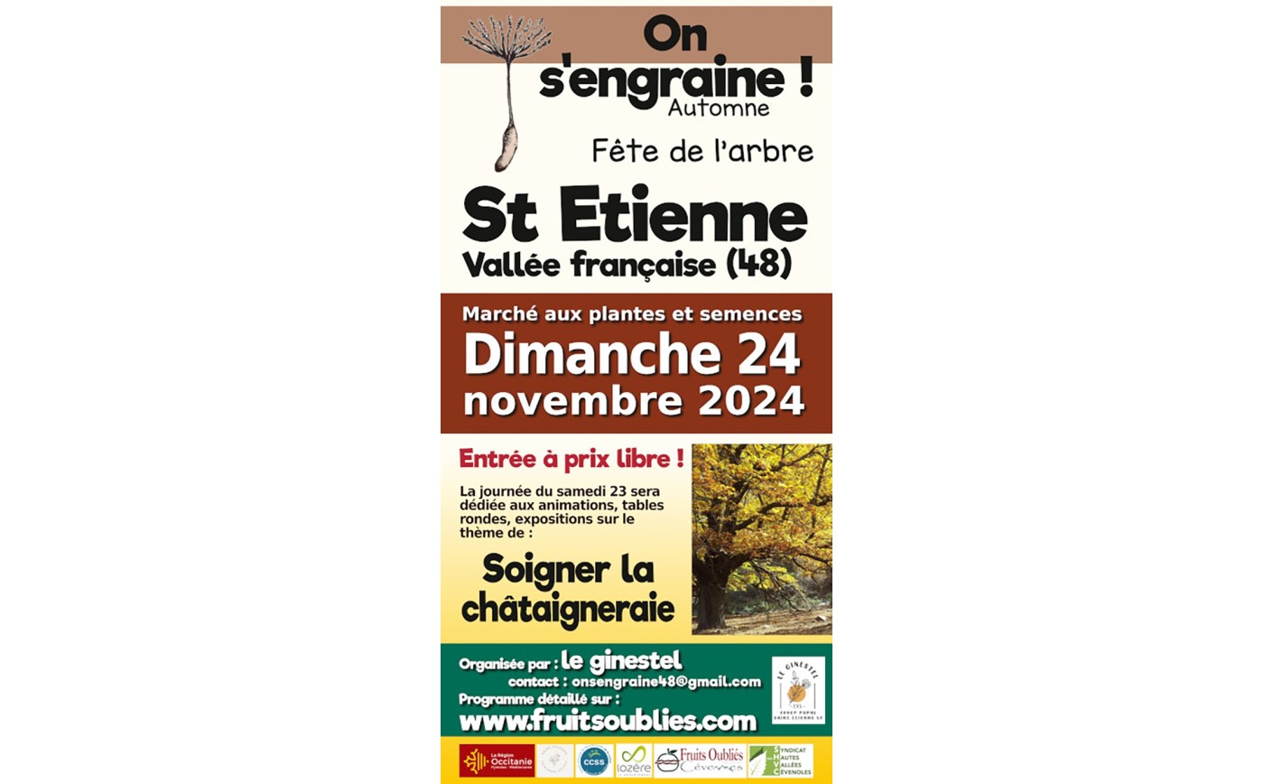 On s’engraine !  Automne, Fête de l’arbre le dimanche 24 novembre 24à SAINT-ÉTIENNE VALLÉE FRANÇAISE