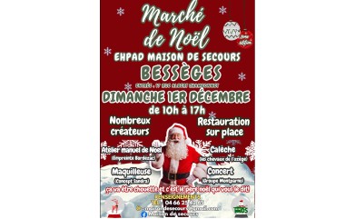 Marché de Noël à BESSÈGES le dimanche 1er décembre 