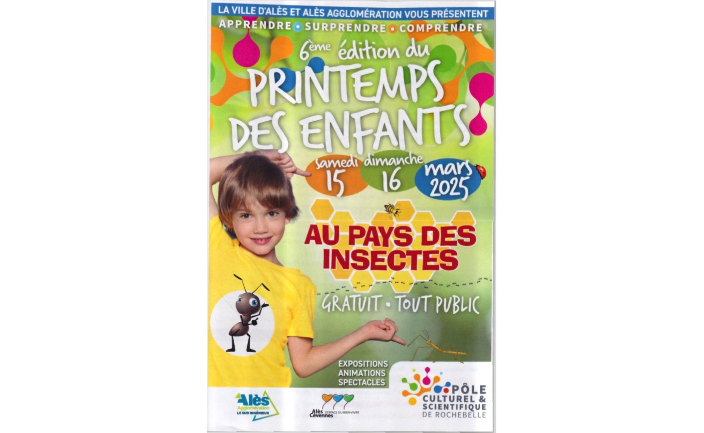 6 ème édition du Printemps des Enfants - AU PAYS DES INSECTES