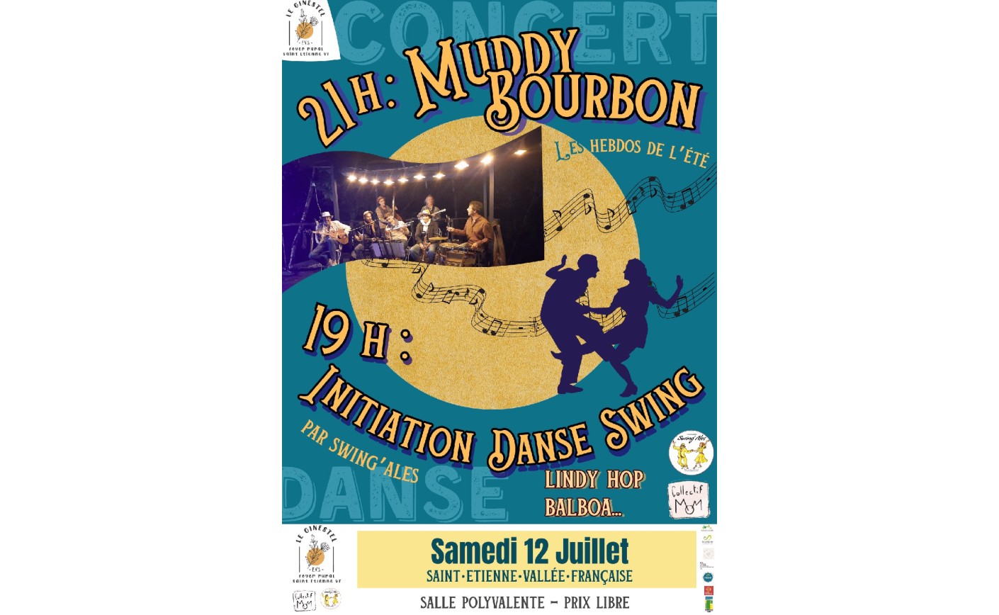 Initiation au SWING et concert des MUDDY BOURBON - St Étienne Vallée Française