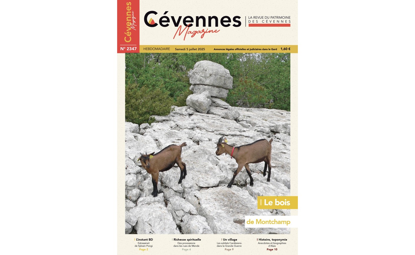 SOMMAIRE N° 2347 du samedi 05 juillet 2025
