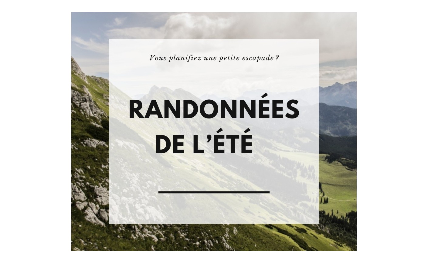 RANDONNÉES EN CÉVENNES - JUILLET - AOÛT 2025