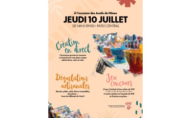 « Éclats d’Artisanat » : Un marché créatif et gourmand à La Coupole, un préambule estival aux Jeudis de Nîmes signé CMA Gard