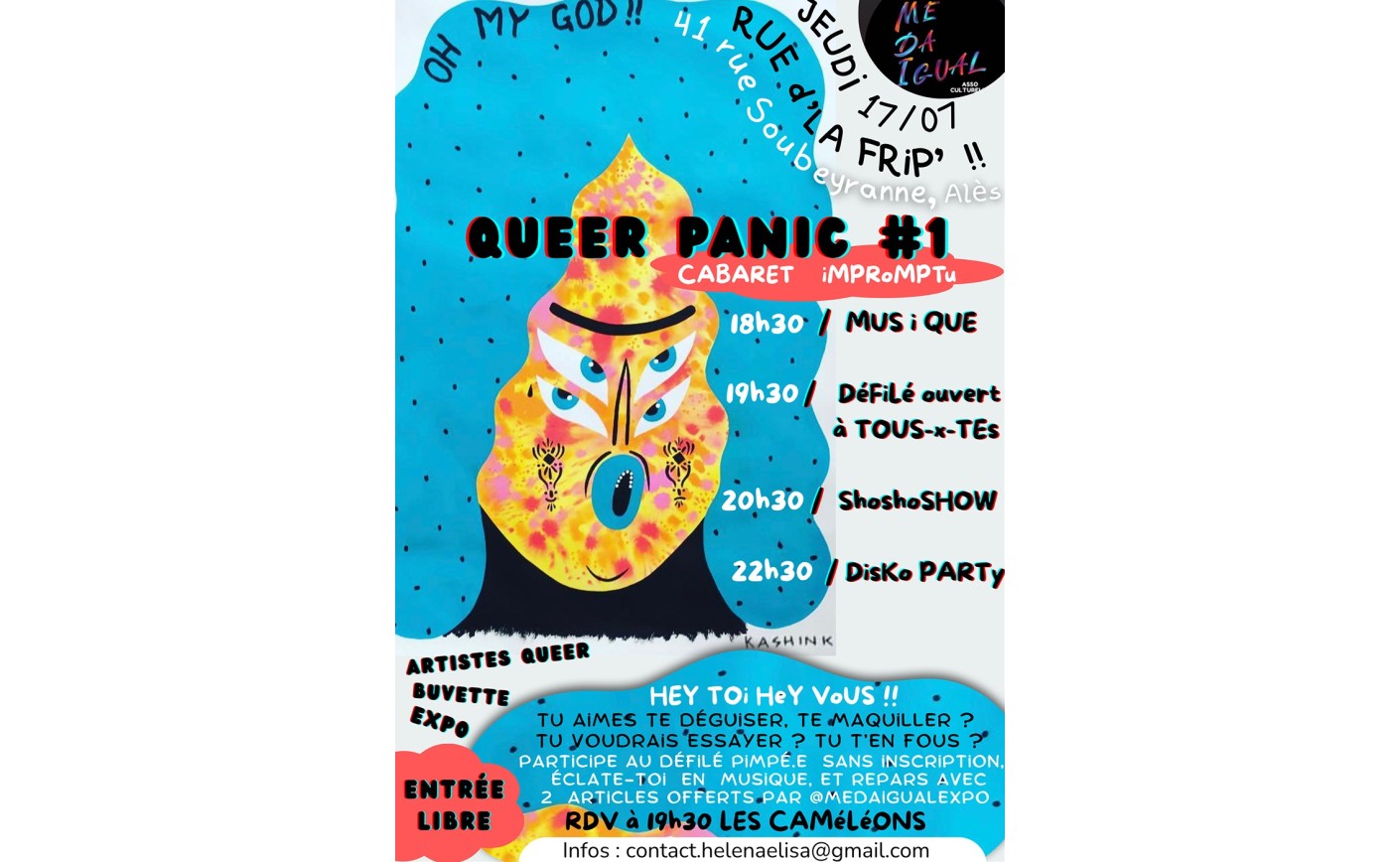 Queer Panic 1, festival rue de la Frip, le 17 Juillet