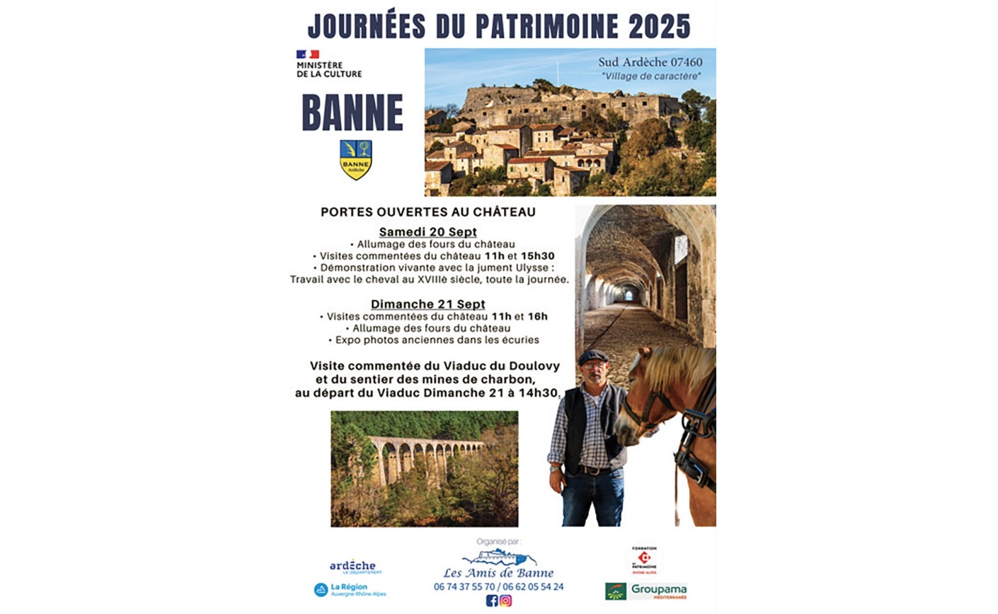 JOURNÉES DU PATRIMOINE À BANNE