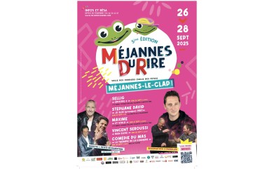 ﻿MÉJANNES DU RIRE 5ème édition du 26 au 28 septembre 2025