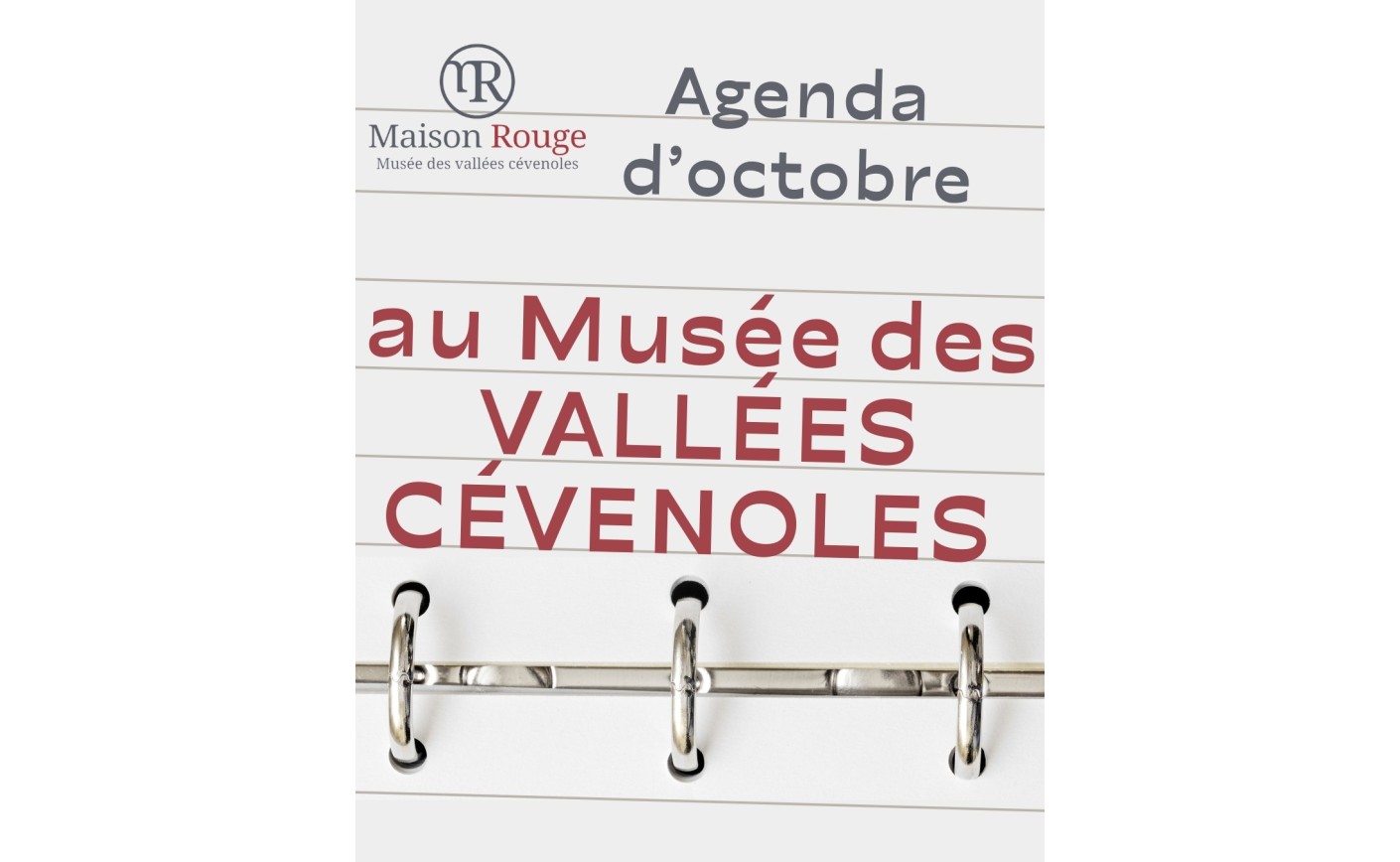 Agenda du mois d'octobre au Musée des Vallées Cévenoles 