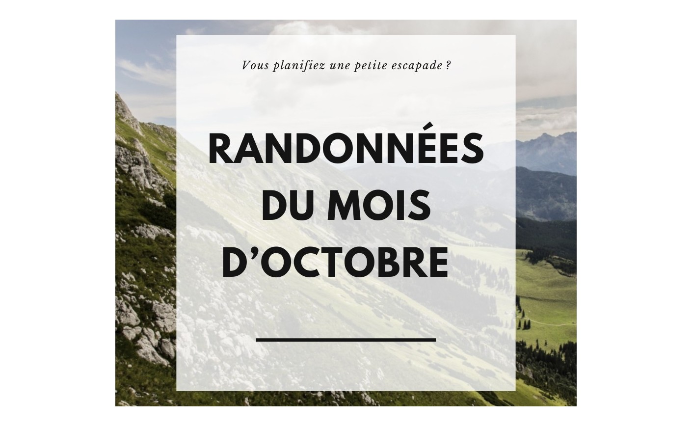 RANDONNÉES EN CÉVENNES - OCTOBRE 2025