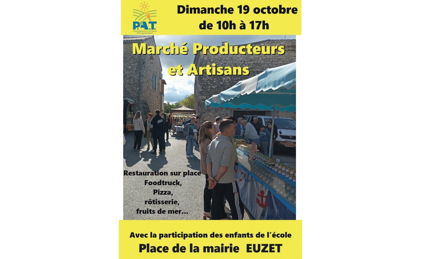 Marché des Producteurs et Artisans à Euzet