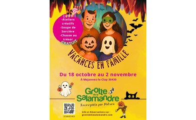 Pour les vacances de la Toussaint, plongez dans l’étrange :  Halloween s’empare de la Grotte de la Salamandre
